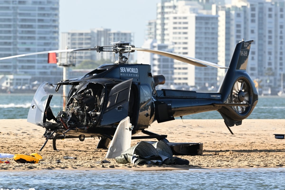 Avustralya da biri iniş biri de kalkışta olan iki helikopter çarpıştı #2