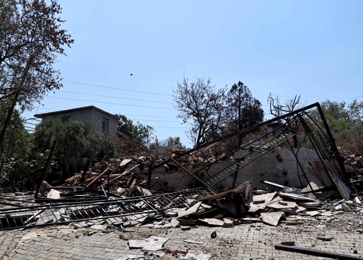 Antalya da yangından zarar gören köy baştan sona yenilendi #4