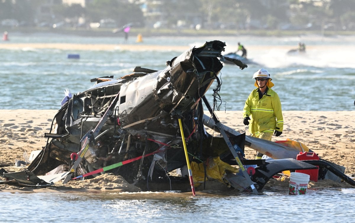 Avustralya daki helikopter kazasının öncesine ait görüntü ortaya çıktı #4