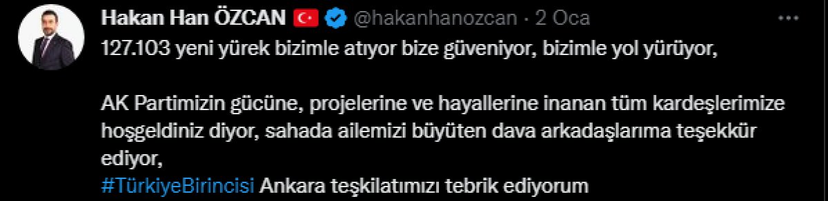 Hakan Han Özcan: Türkiye birincisi teşkilatımızı tebrik ediyorum #1