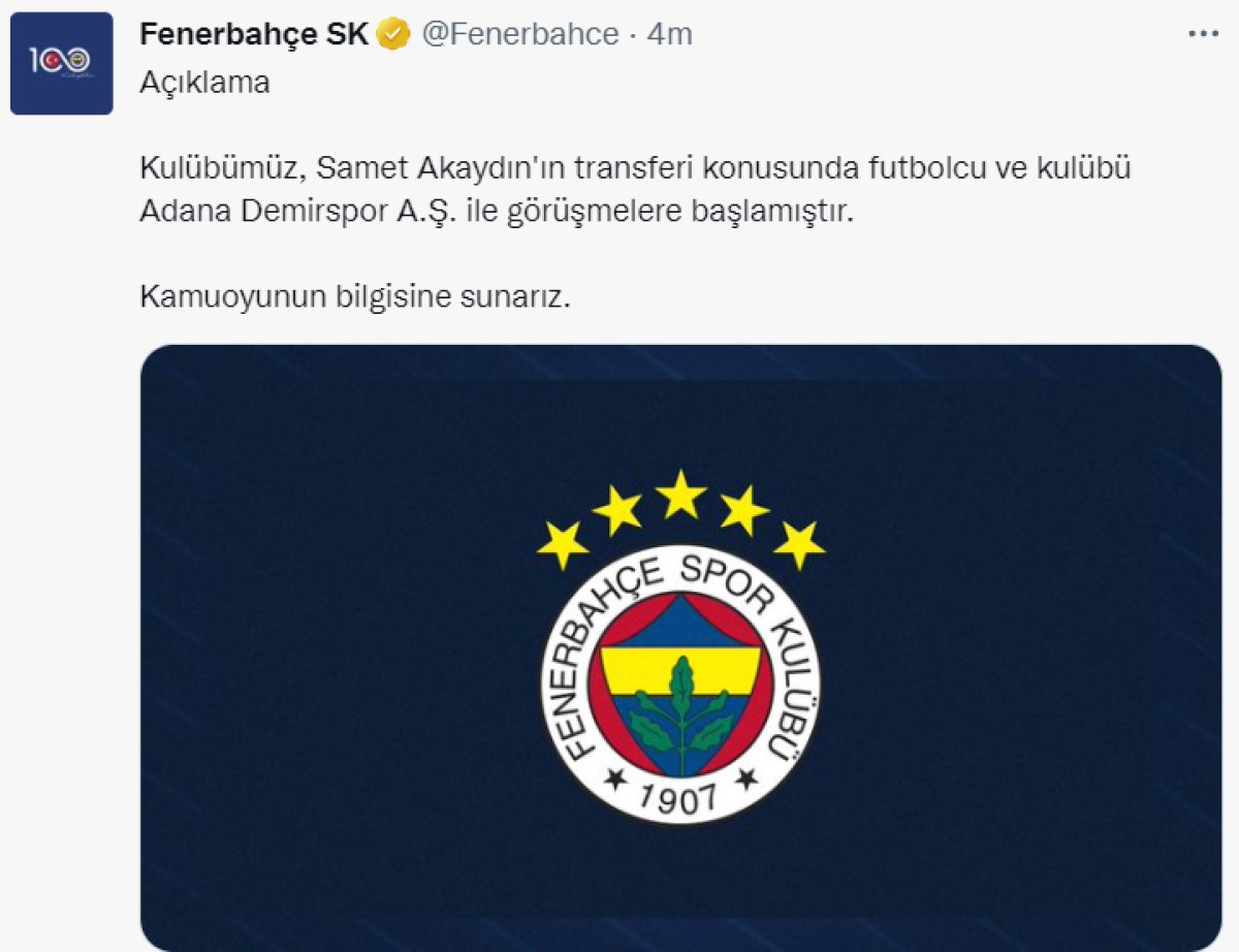 Fenerbahçe, Samet Akaydın ı kadrosuna kattı #1