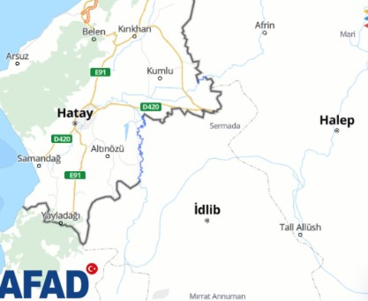Suriye nin İdlib kentindeki deprem Türkiye de de hissedildi #1