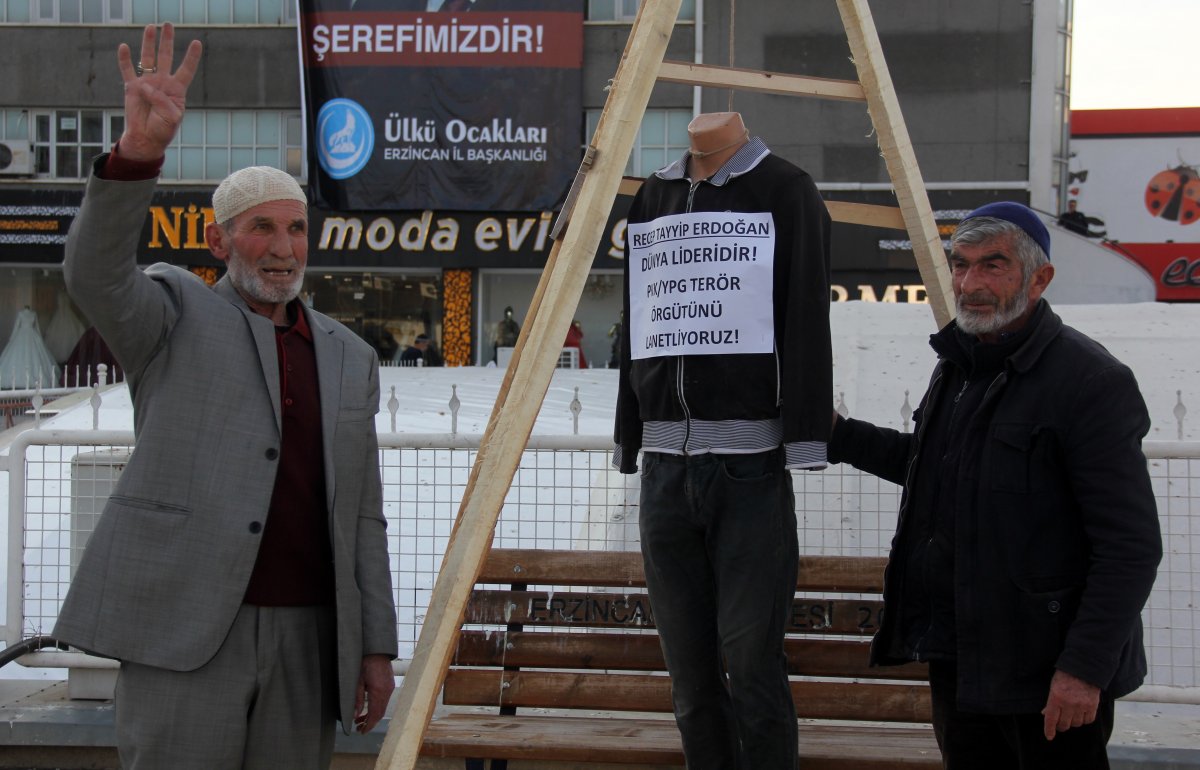 Erzincan’da İsveç’e idam sehpalı tepki #1