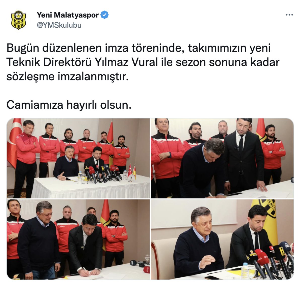 Yılmaz Vural, Yeni Malatyaspor ile sözleşme imzaladı #1