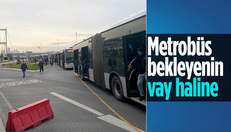 İstanbul'da arızalanan metrobüs yoğunluk oluşturdu