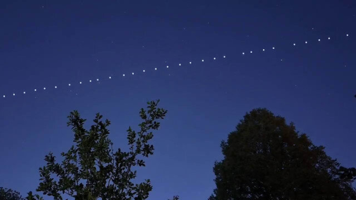 Starlink uyduları Osmaniye semalarında görüldü