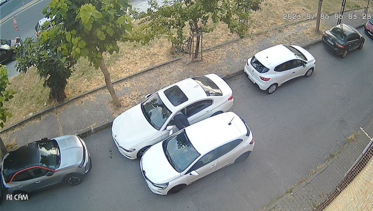 Bağcılar'da hayalet ekran hırsızları kameralara yansıdı