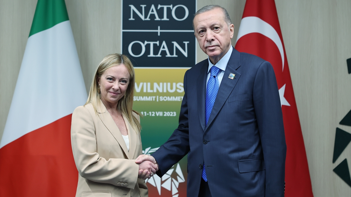 Cumhurbaşkanı Erdoğan, İtalya Başbakanı Meloni ile görüştü