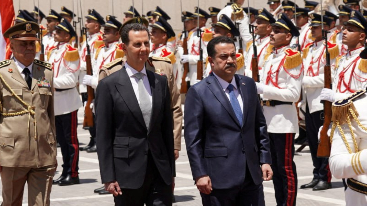 Şam'da Suriye-Irak zirvesi: Sudani ile Esad görüştü