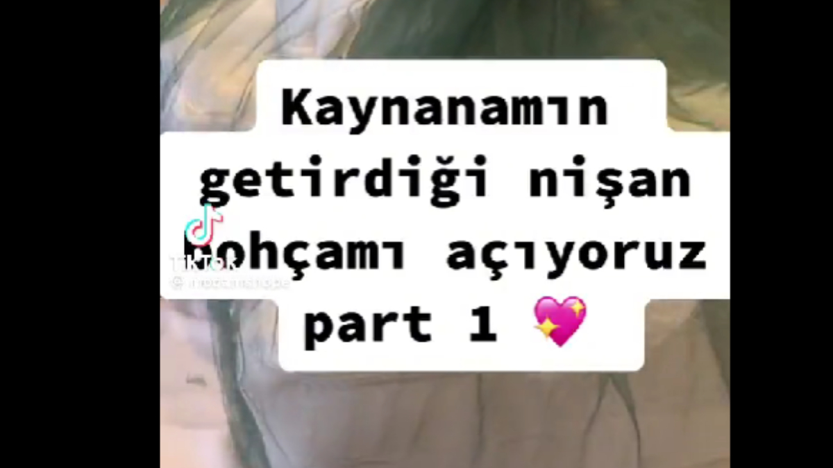 Kaynanasından gelen bohçayı paylaştı... Şoke eden "kırbaç" detayı