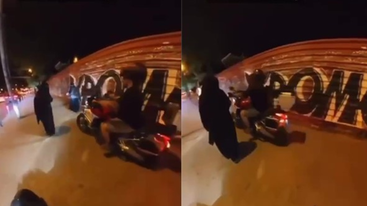 İstanbul’da bir kişi tesettürlü kadınların üzerine motosiklet sürerek korkuttu