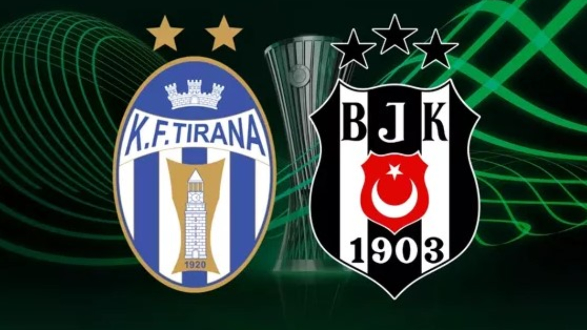 Tirana - Beşiktaş maçı öncesi tribünler karıştı