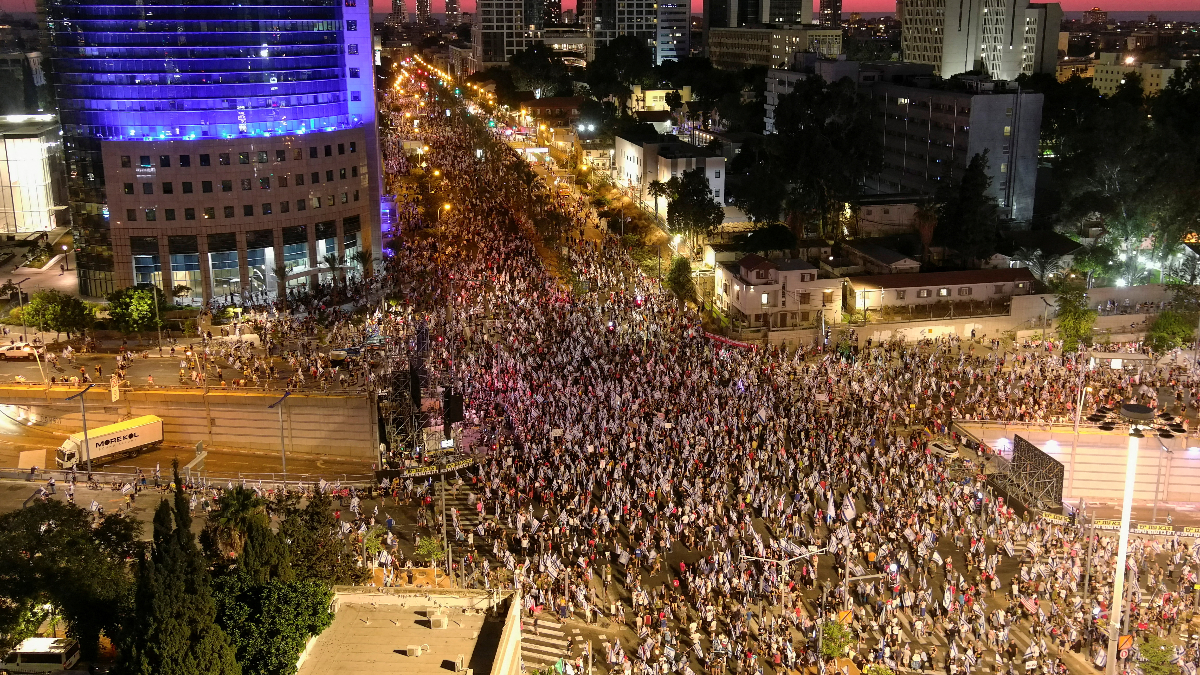 İsrail'de yargı düzenlemesine karşı protestolarda 32. haftaya girildi