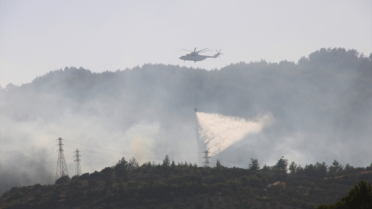 Hatay'da orman yangını: Havadan ve karadan müdahale ediliyor