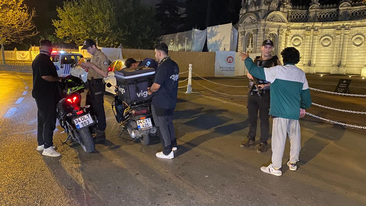 İstanbul'da motosiklet sürücülerine asayiş uygulaması
