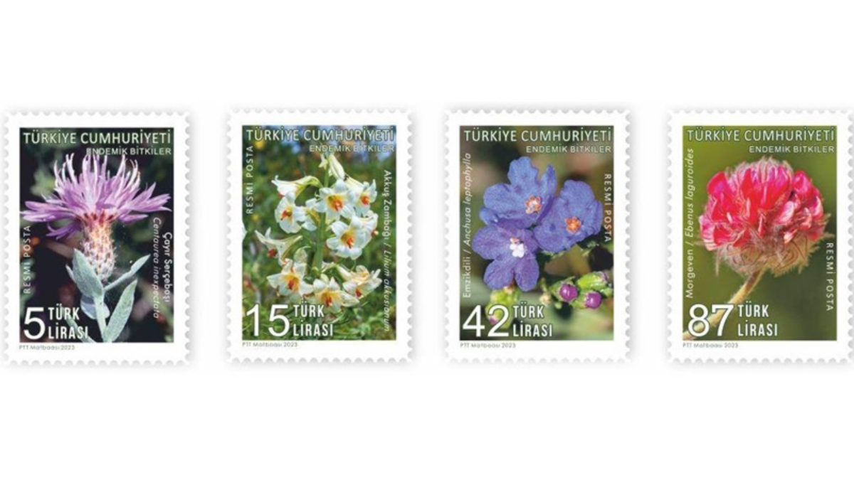 Endemik bitkiler, posta pulu konusu oldu