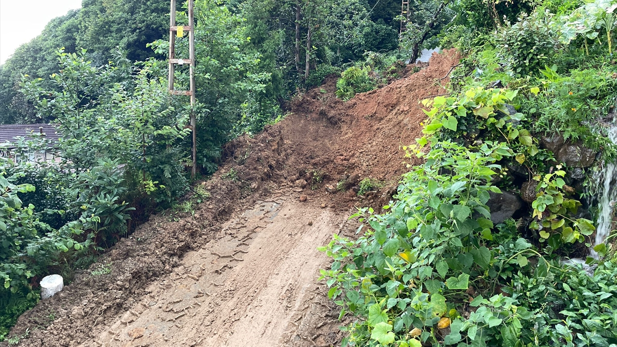 Rize'de şiddetli yağış: Dere suları yükseldi, evler boşaltıldı