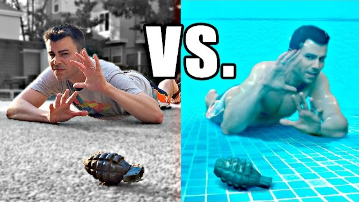 Su altında olmak sizi el bombası patlamasından kurtarabilir mi