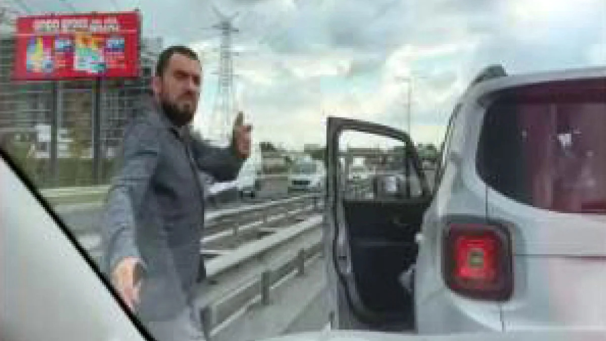 Arnavutköy'deki trafik magandasının psikiyatristi sıkıştırdığı anlar
