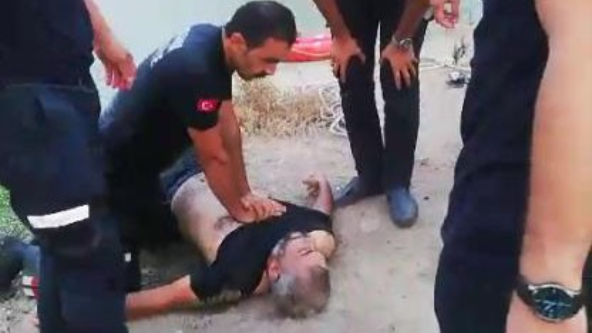 Adana'da kalbi duran şahsı itfaiye eri kalp masajıyla kurtardı