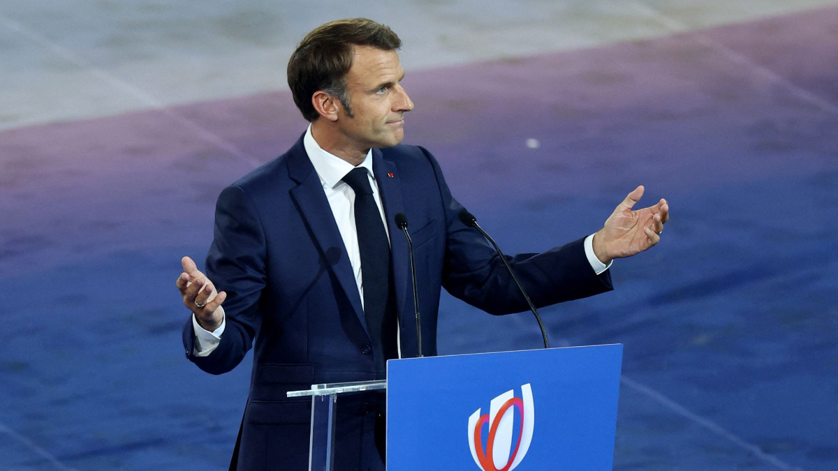 Macron, Rugby Dünya Kupası'nın açılış töreninde yuhalandı