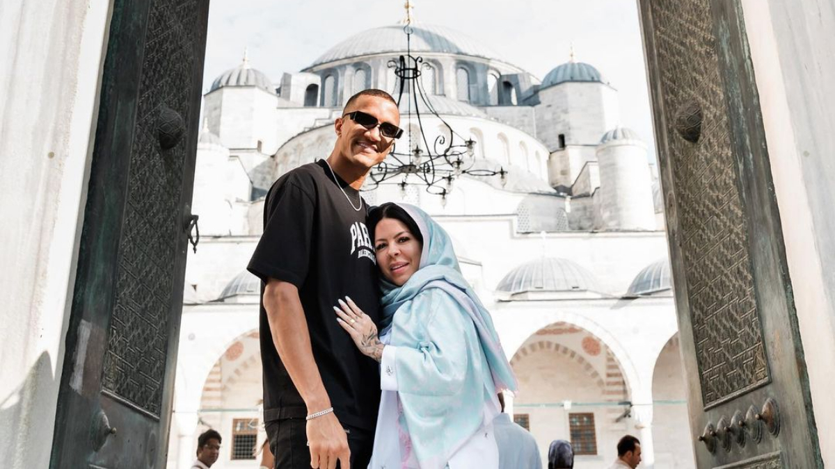 Rodrigo Becao ve eşi Sultanahmet ve Ayasofya'yı gezdi