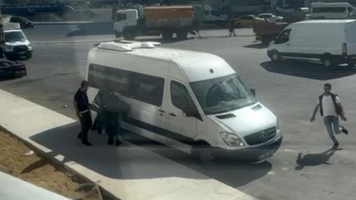 Esenyurt'ta kadına şiddet! Polis anında müdahale etti...