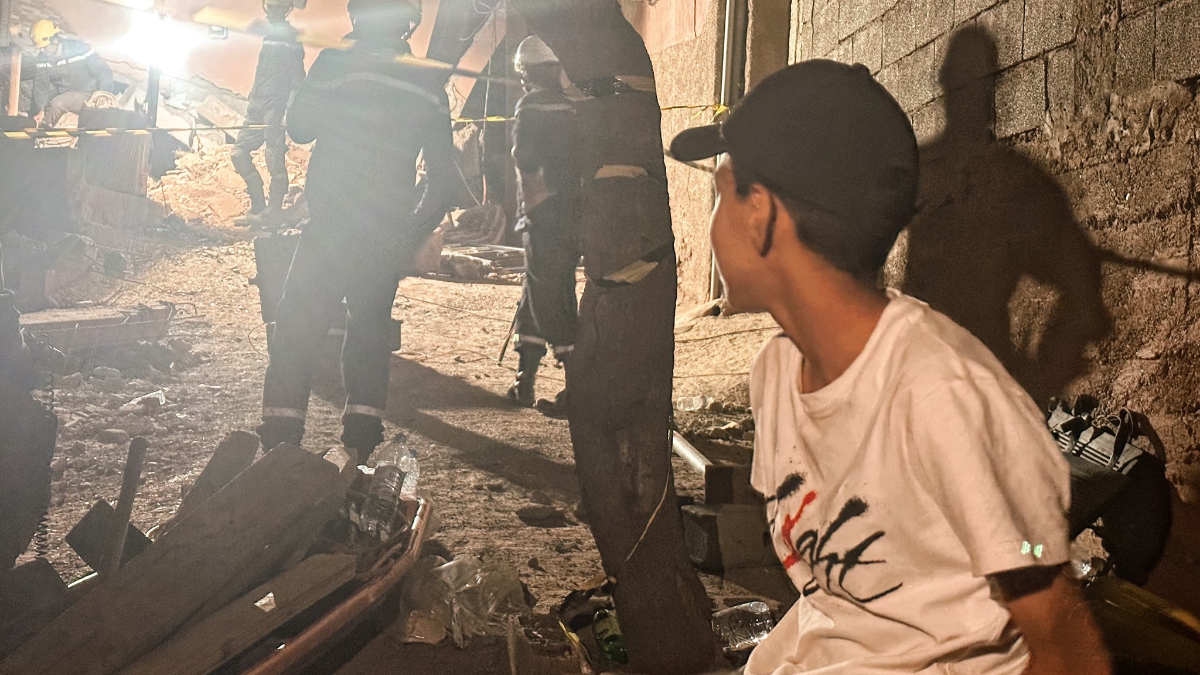 Deprem felaketi ile sarsılan Fas'tan acı kare