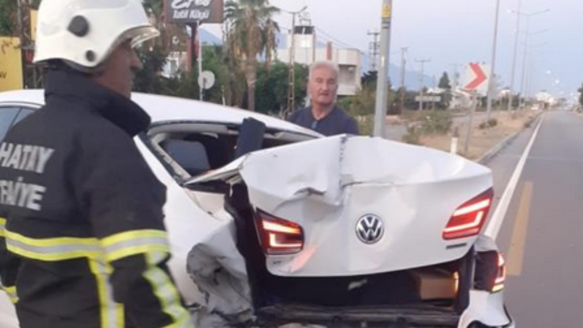 Hatay’da trafik kazası: 1 yaralı