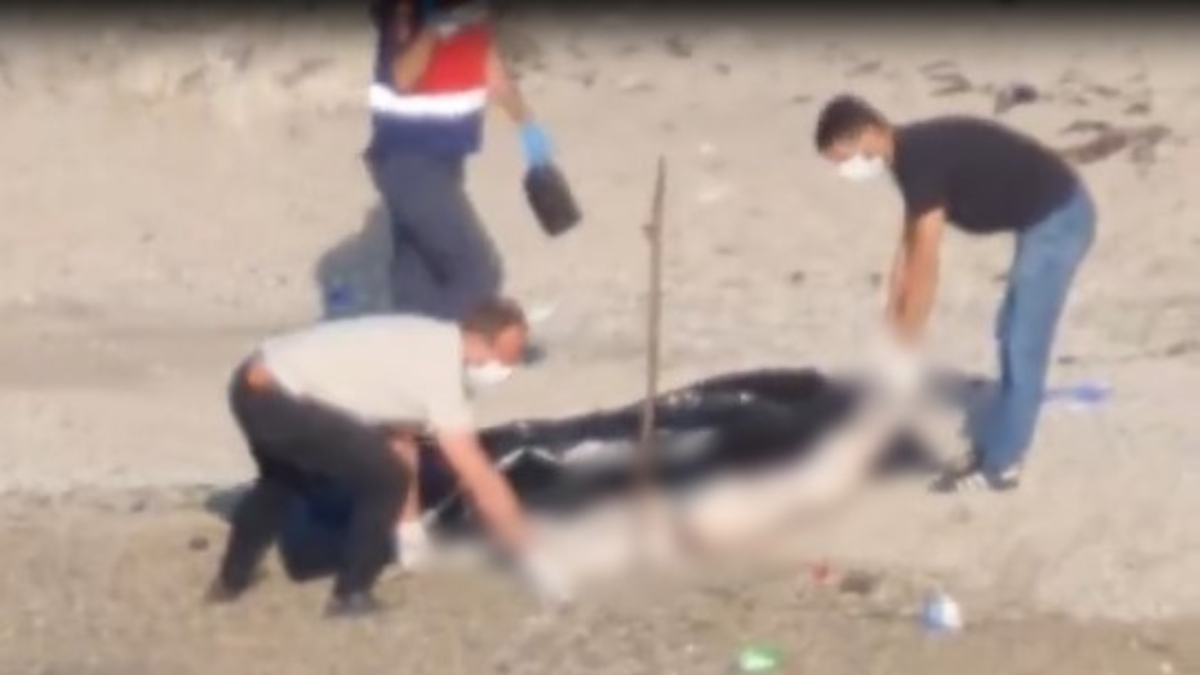 Kocaeli'de sahile cesedi vuran kadının görüntüleri ortaya çıktı