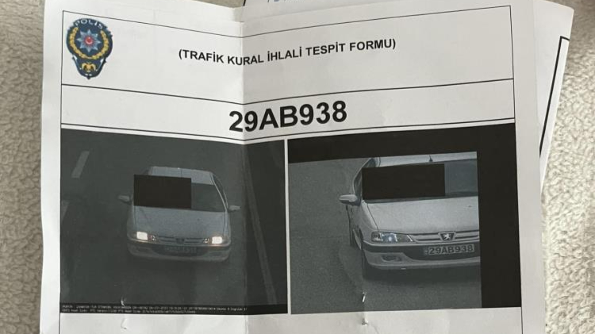 İranlı turistin trafik cezası benzerlik yüzünden Gümüşhaneli vatandaşa kesildi