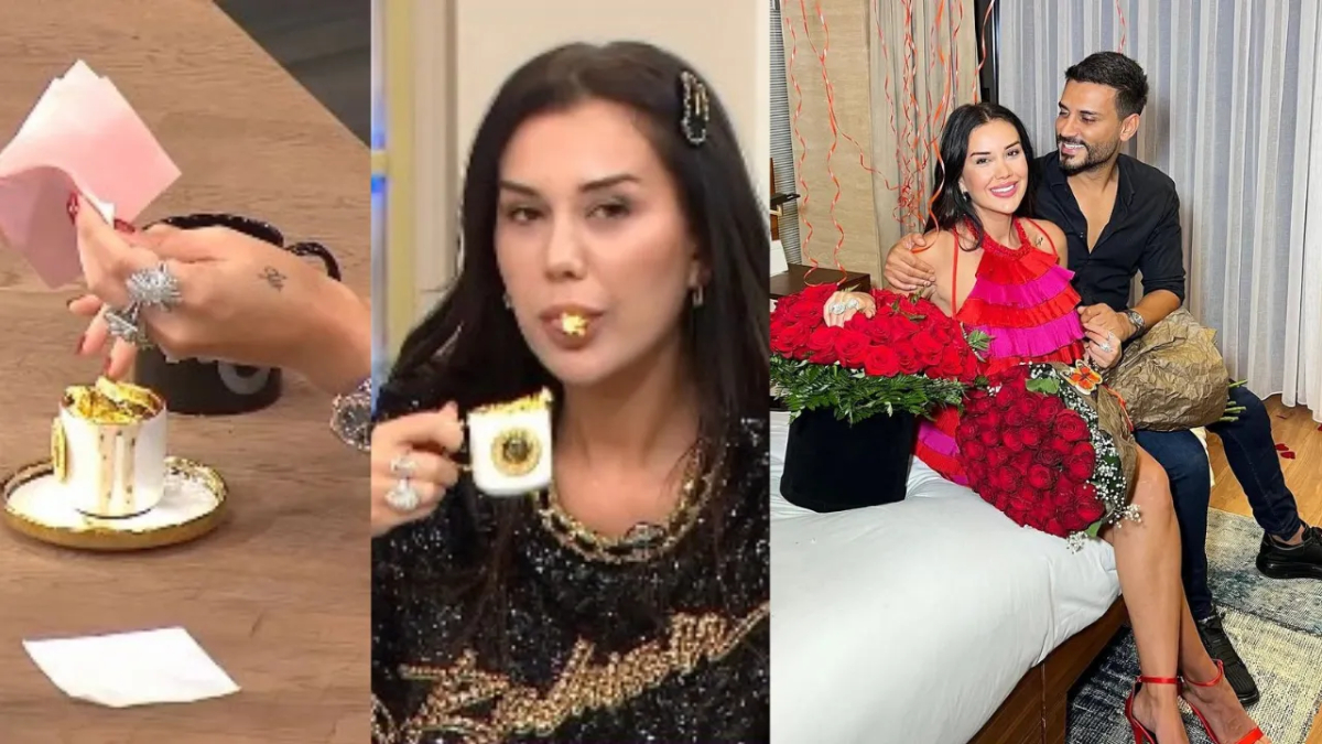 Dilan Polat canlı yayında altın tozuyla kahve içti! O anlar sunucuları hayrete düşürdü! "Delirtmek için..."