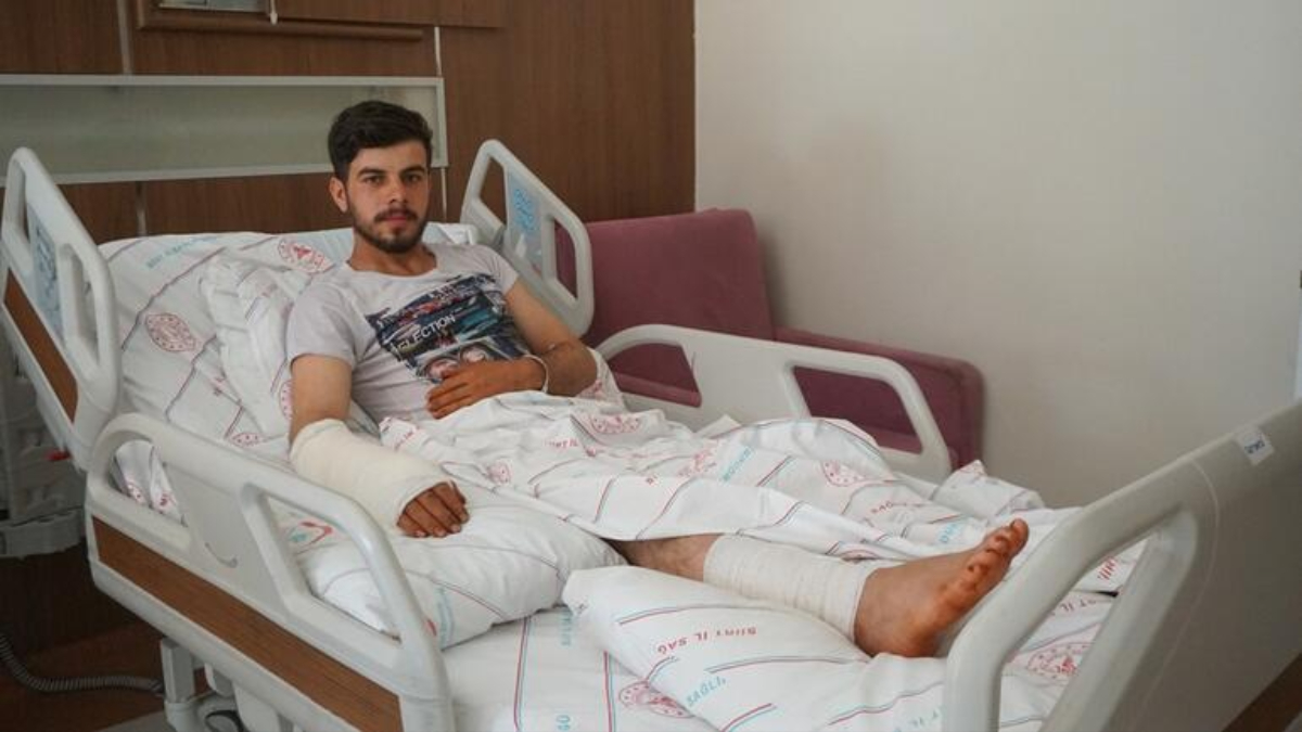 Siirt'te ayı saldırısına uğrayan çoban yaşadıklarını anlattı