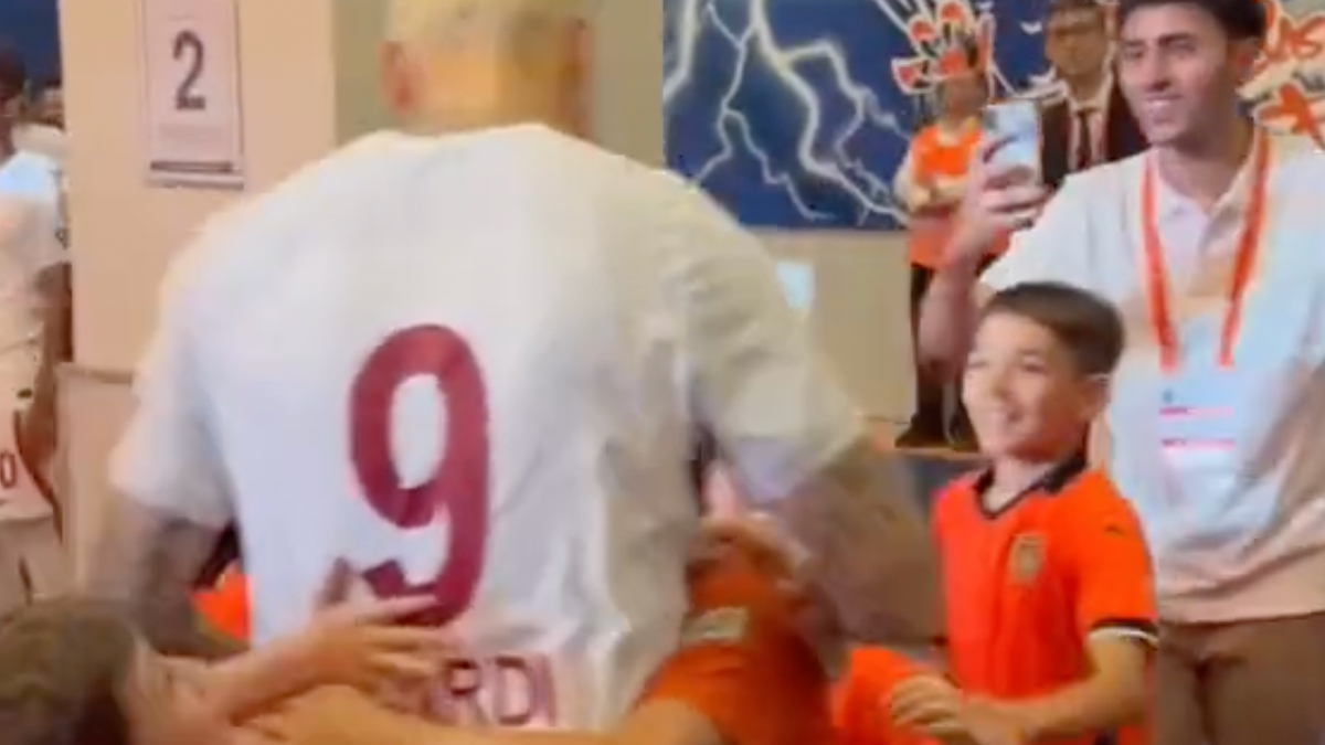 Çocukların Mauro Icardi sevgisi kameralarda