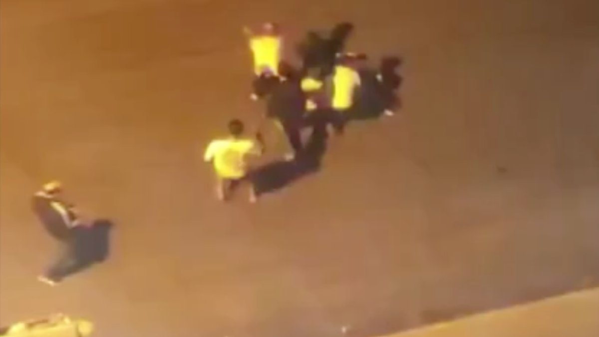 Ankara'da bıçaklı kavga kameraya yansıdı: 1 yaralı