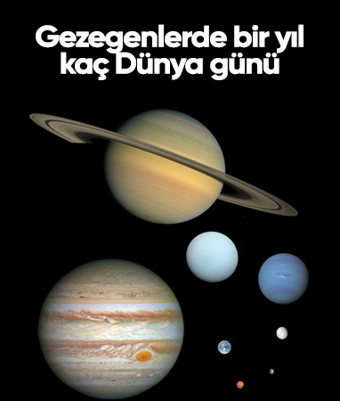 Gezegenlerde bir yıl kaç Dünya günü sürüyor? İşte gezegenlerin yıl uzunlukları
