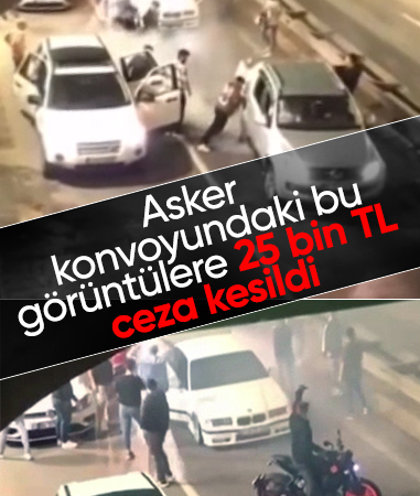 İstanbul'da asker konvoyunda değişmeyen manzara! Trafiği tehlikeye atınca cezayı yediler