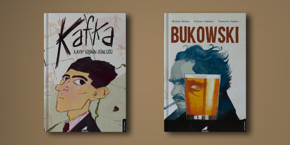 Harfler ve çizgilerle iki ünlü yazarın konuşmaları Kafka ve Bukowski