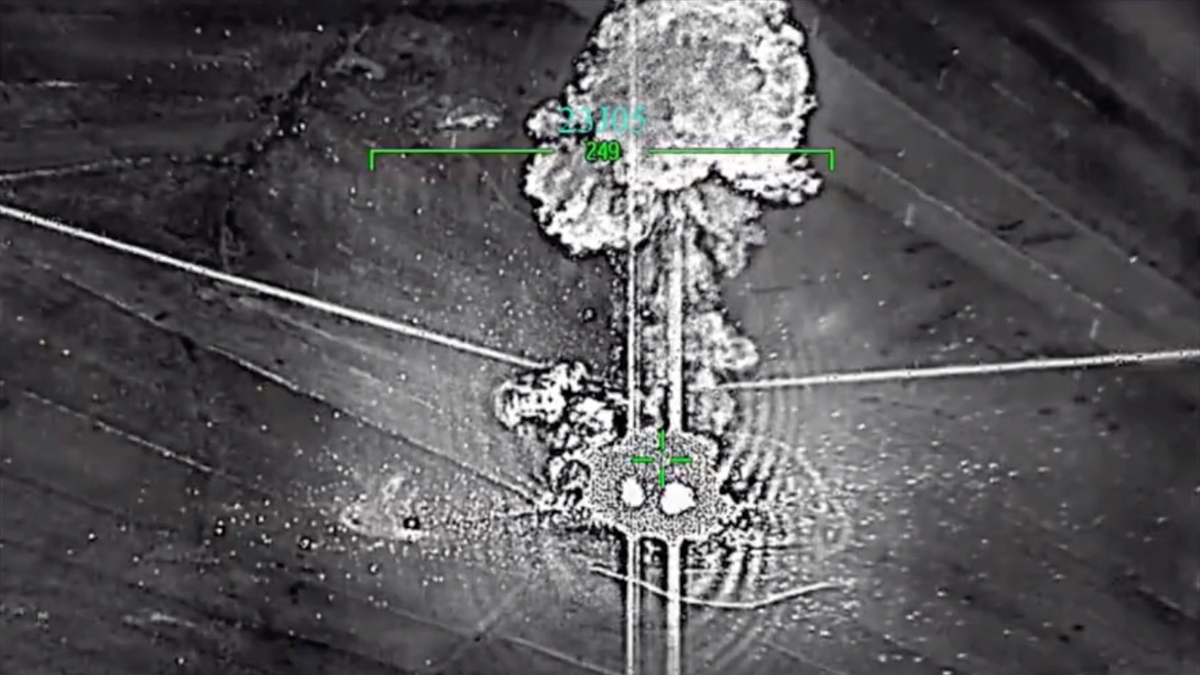 MSB paylaştı! TSK'nın Suriye'de terör hedeflerini imha ettiği anlar