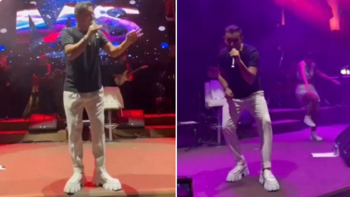 Mustafa Sandal'ın boy uzatan ilginç ayakkabısı