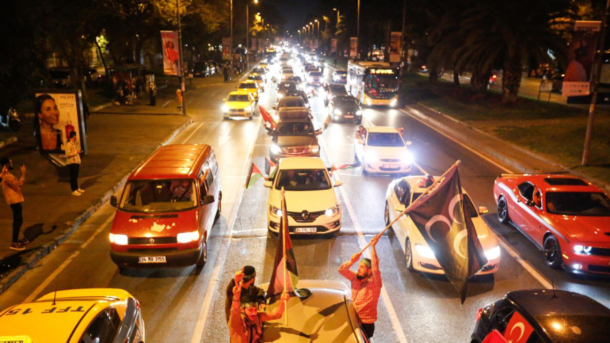 İstanbul'da Filistin’e destek konvoyu