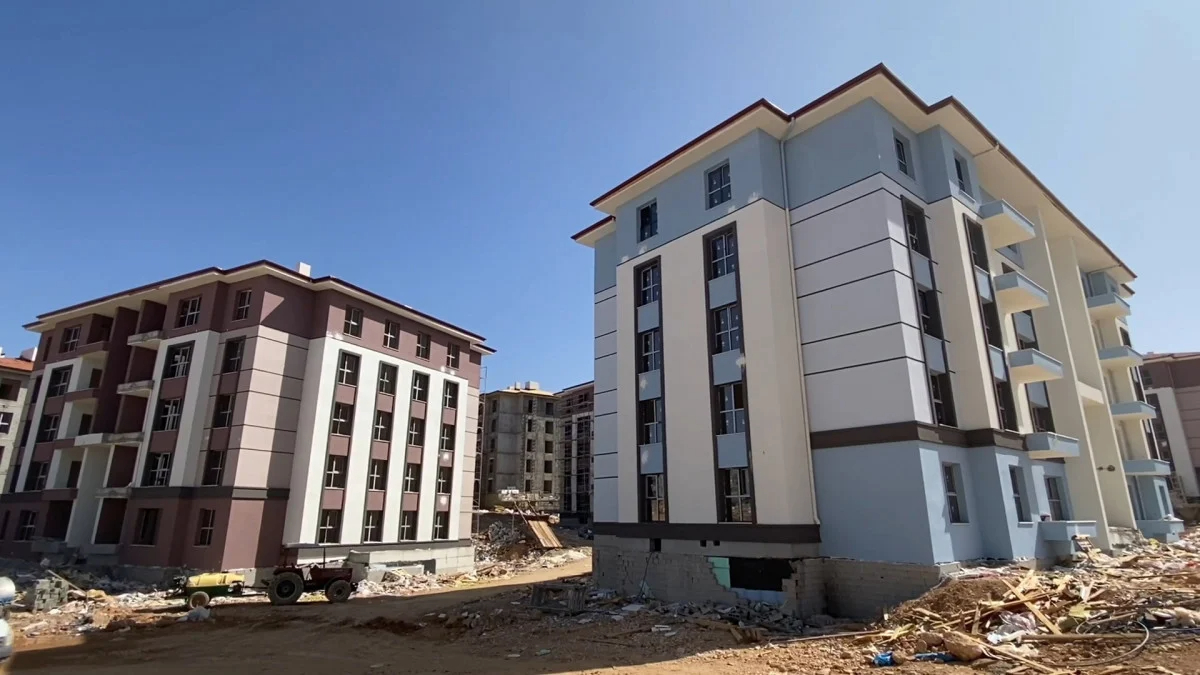 Malatya'da depremzedeler yeni yılda konutlarına kavuşuyor