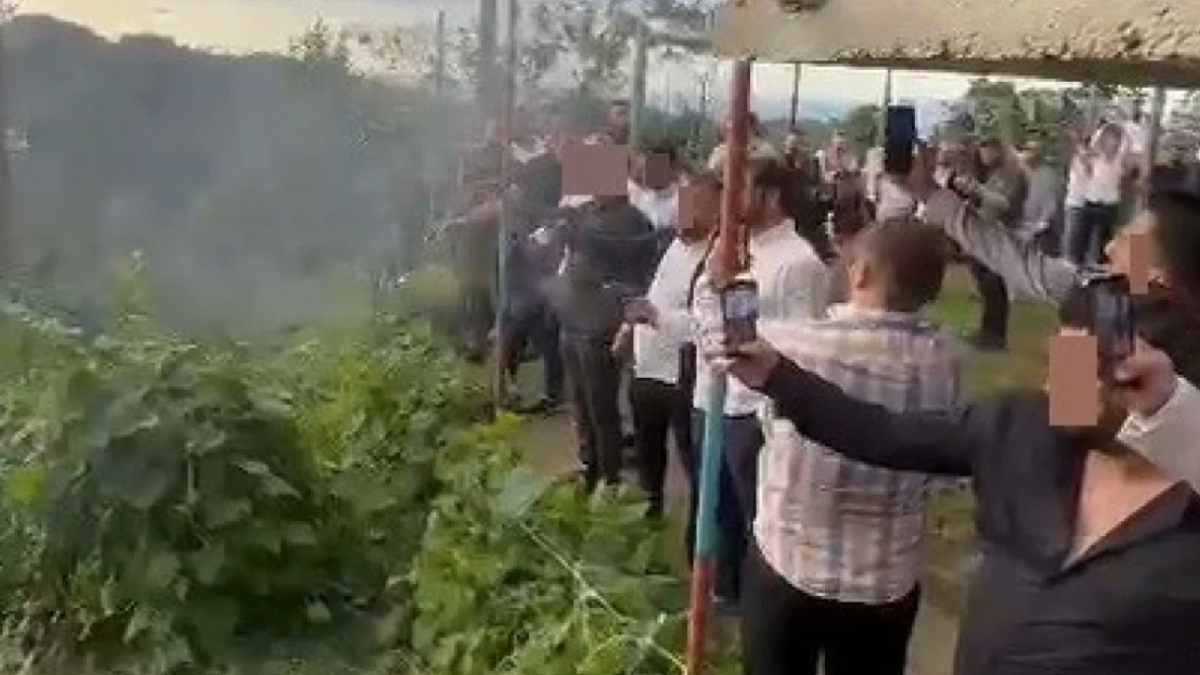 Trabzon'da düğün magandaları silahları peş peşe ateşledi