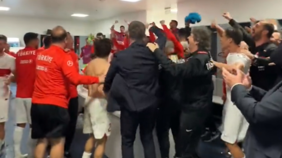 A Milli Takım'ın galibiyet coşkusu