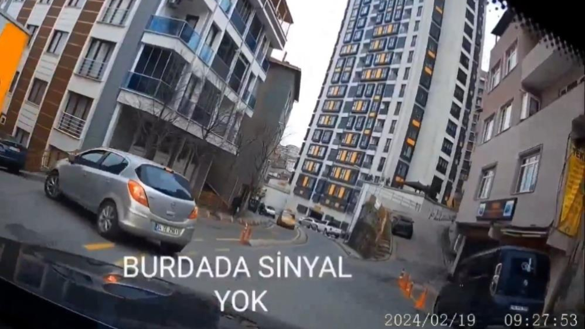 İstanbul'da eşini selektörle uyaran sürücüyü tehdit etti