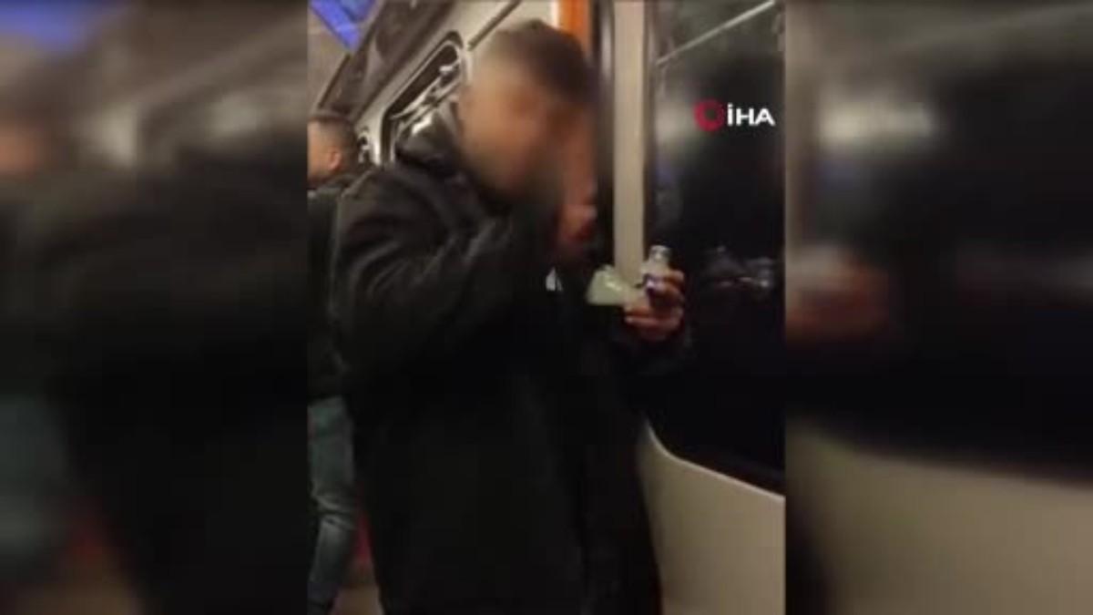 İstanbul'da hayrete düşüren görüntü: Metroda uyuşturucu kullandı