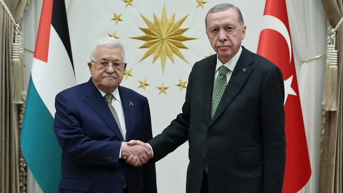 Filistin Devlet Başkanı Ankara'da! Cumhurbaşkanı Erdoğan kabul etti