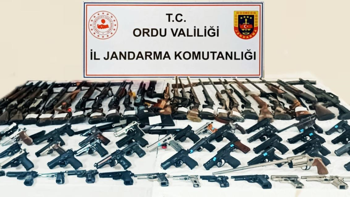 Ordu'da silah kaçakçılığı operasyonu: 66 gözaltı