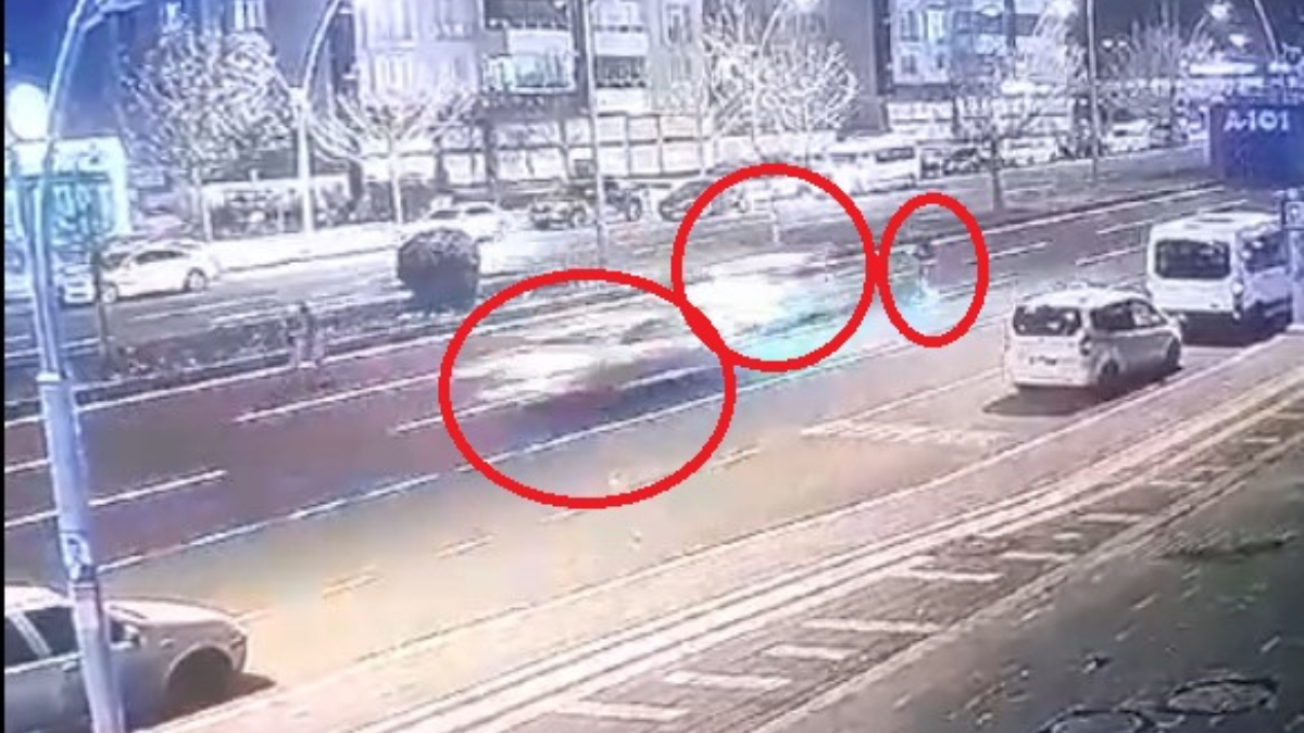 Diyarbakır'da karşıya geçerken araçların altında ezilmekten kurtuldu