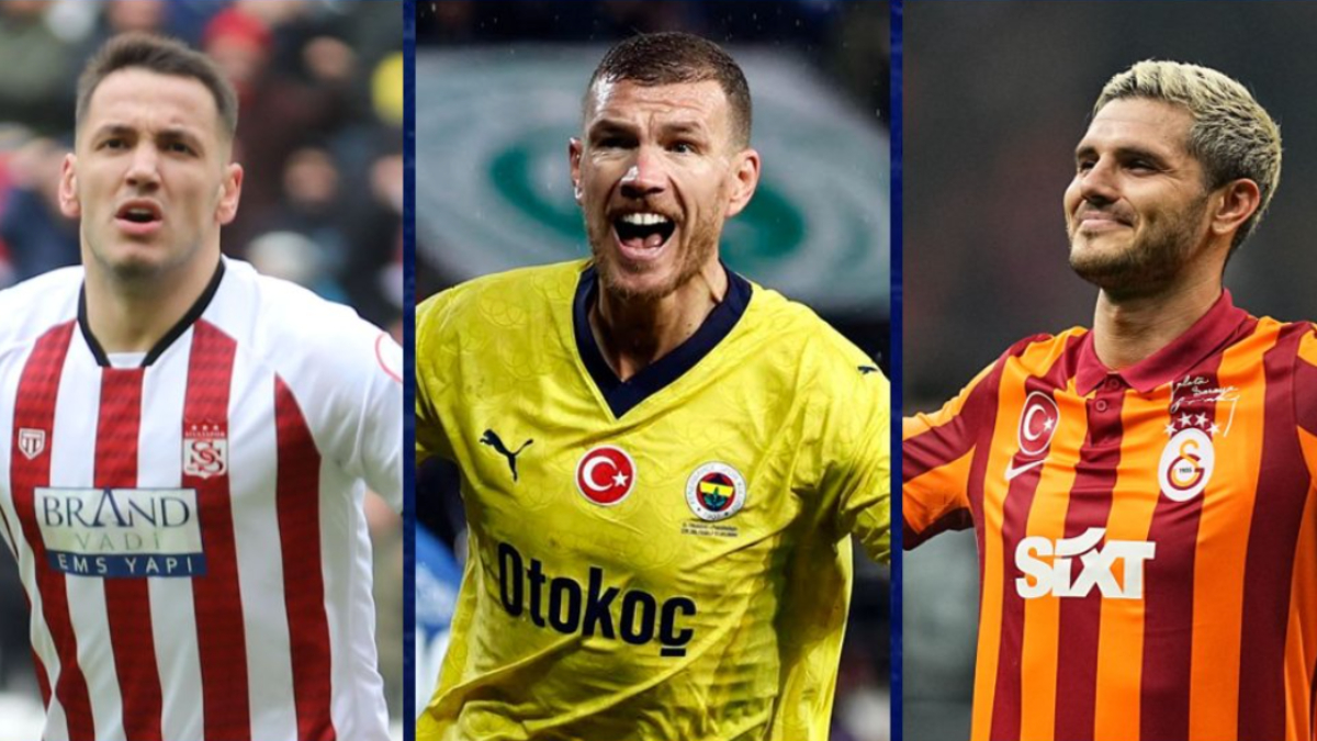Süper Lig'de gol kralı kim? Trendyol Süper Lig gol krallığı sıralaması! Icardi, Dzeko'yu yakaladı...